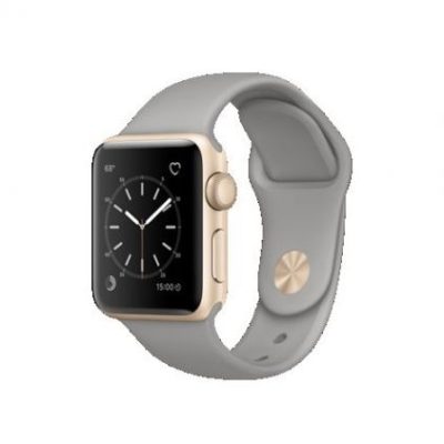 38mm Gold Aluminum Case with Concrete Sport Band